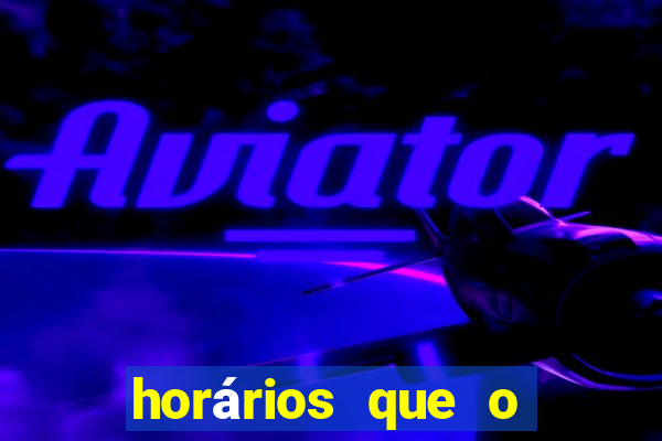 horários que o fortune dragon paga